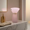The pink vase is a retro-style glazed ceramic tabletop for the living room entrance Specification image
